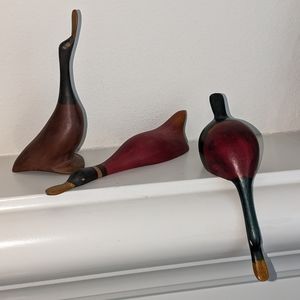 Wooden ducks, set of 3